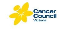 Cancer Council Victoria logo Cancer Council Victoria logo